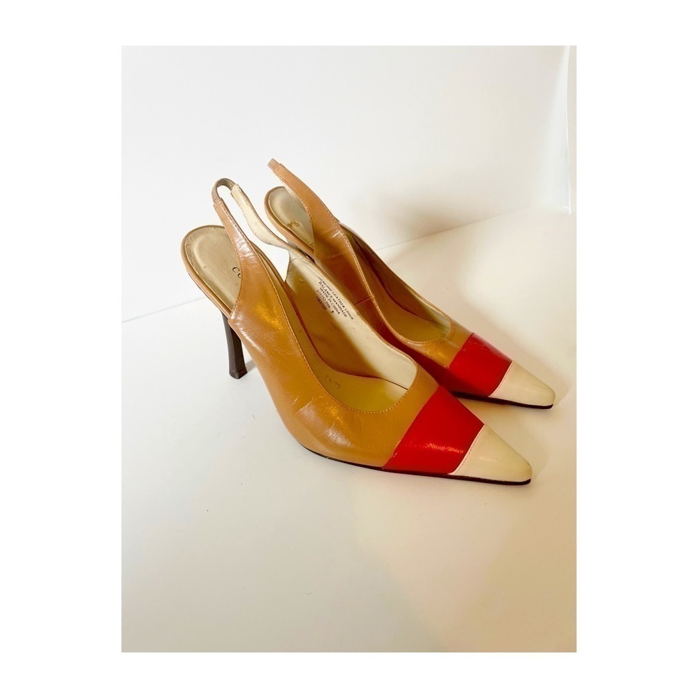 Colin Stuart Colorblock Slingback Shoes
